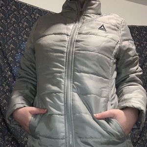 Women’s Gray Reebok Puffer Jacket